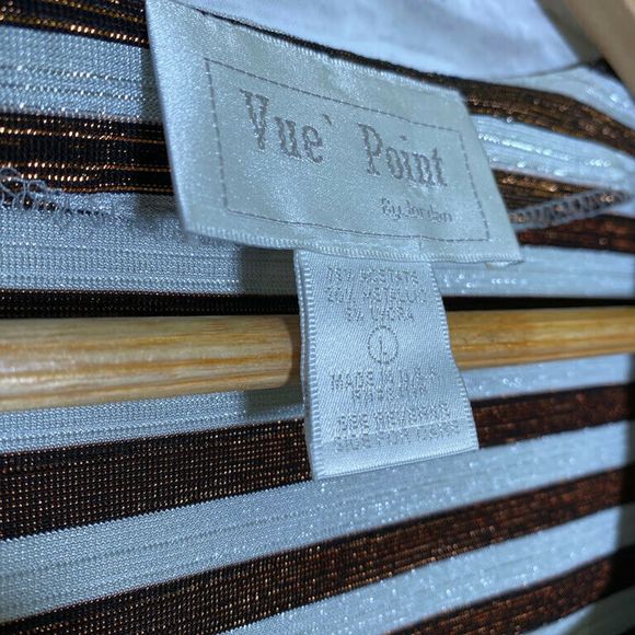 Vintage Vue Point by Jordan Blouse Sparkles L - Picture 4 of 5